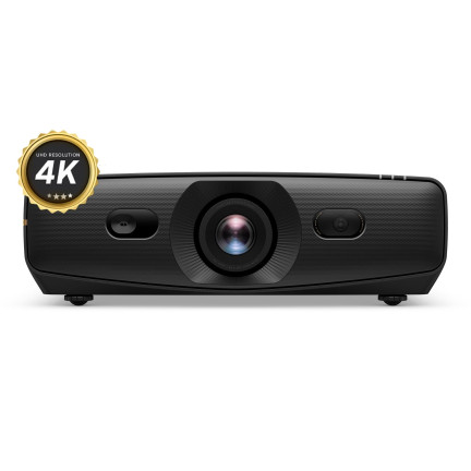 BenQ AK900ST golf simulator projector hero with badge