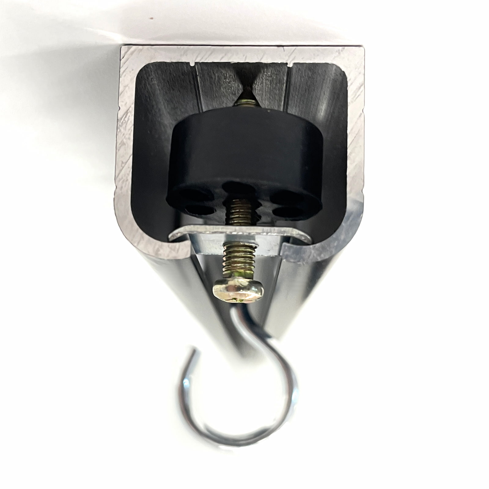 Hardware Kit for ceiling mounting Carl's Golf Room Curtain, stopper detail