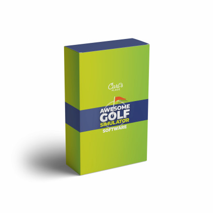 Awesome Golf software box for Carl's Place golf simulators