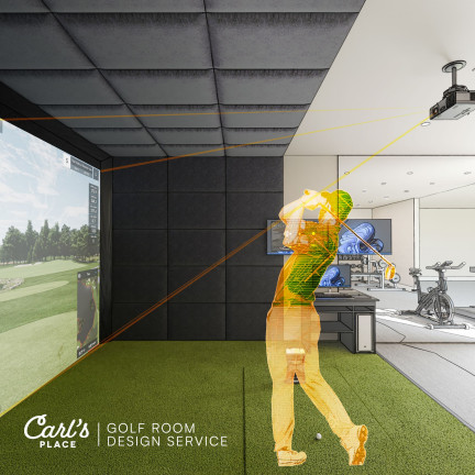 Custom Golf Simulator Design by Carl's Place
