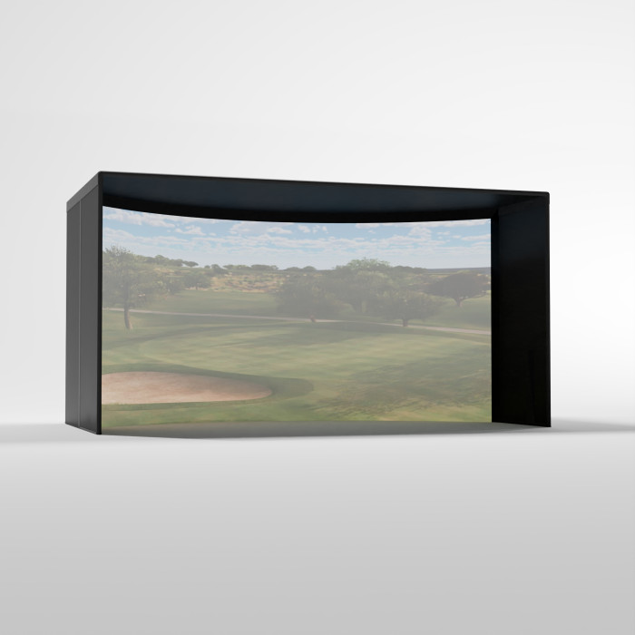 10x15x8 Curved Golf Enclosure Kit with Premium Impact Screen main product photo