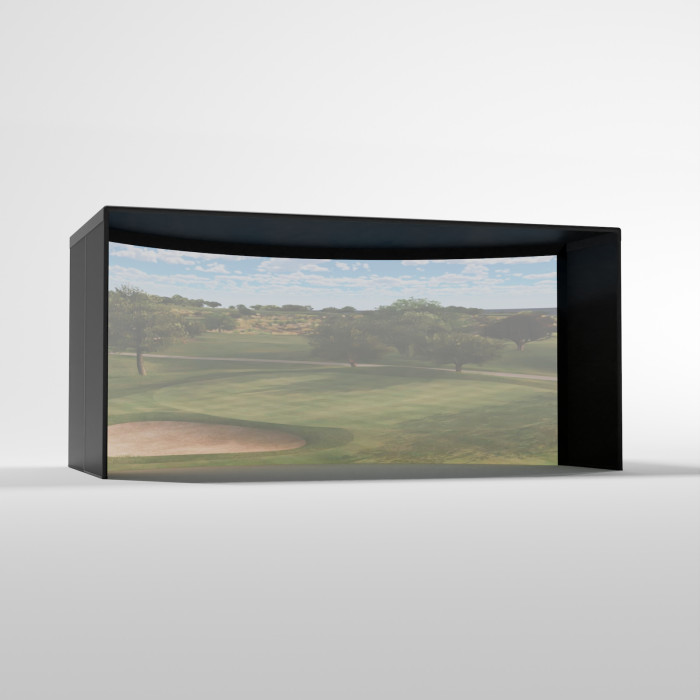 9.5x16x8 Curved Golf Enclosure Kit with Premium Impact Screen main product photo