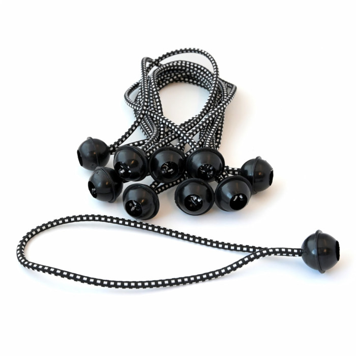 9-inch Black Ball Bungees (each) main product photo