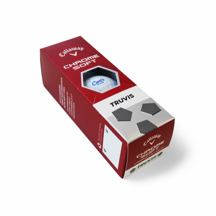 Carl's Callaway Chrome Soft Golf Balls, Sleeve main product photo