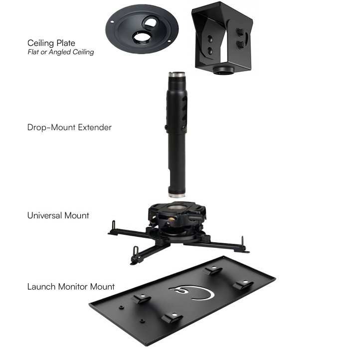 Launch Monitor Ceiling Drop-Mount Kit main product photo