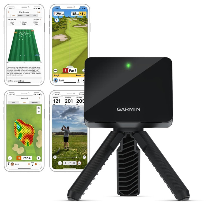 Garmin Approach R10 Launch Monitor with mobile screen shots