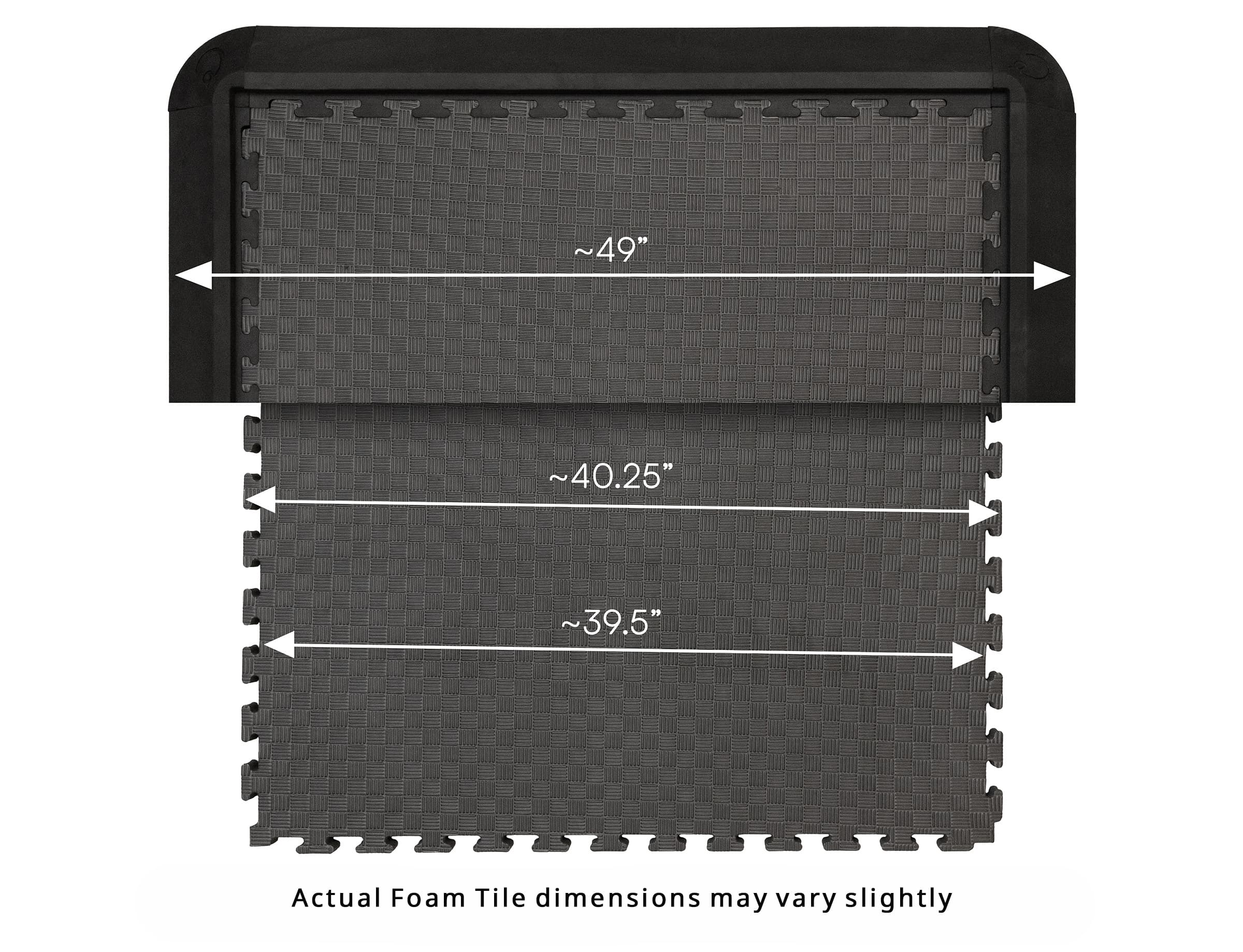 Floor tile dimensions diagram