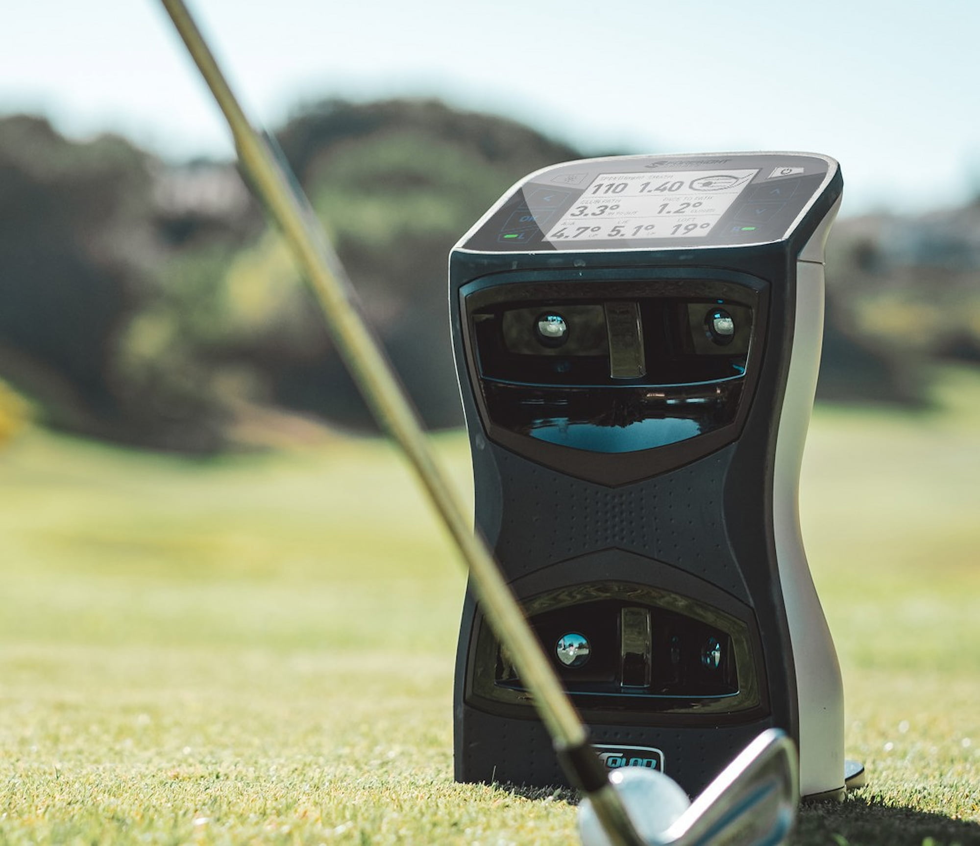 Foresight GCQuad outside on turf