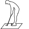 golf hitting mat offset Icon