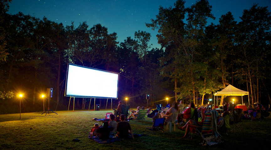 Backyard Projector Screen