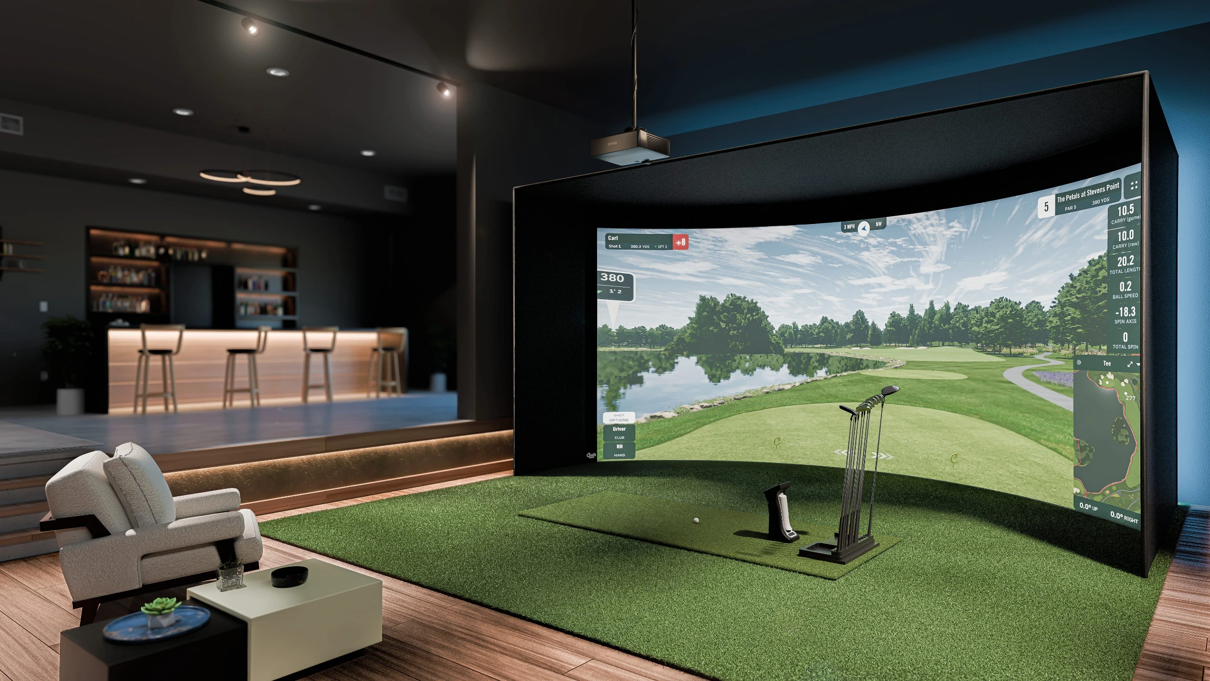 Epson PowerLite L695SE Golf Projector