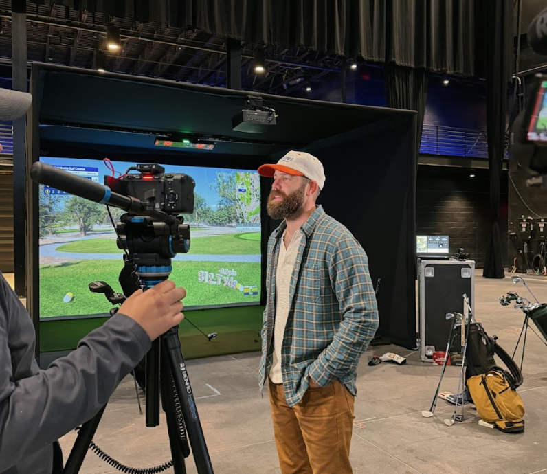 Jordan Golf Simulator Build on his music tour