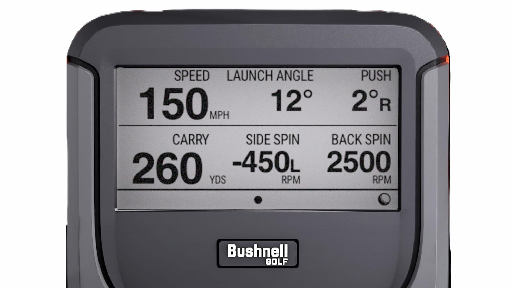 Bushnell LP top view with data