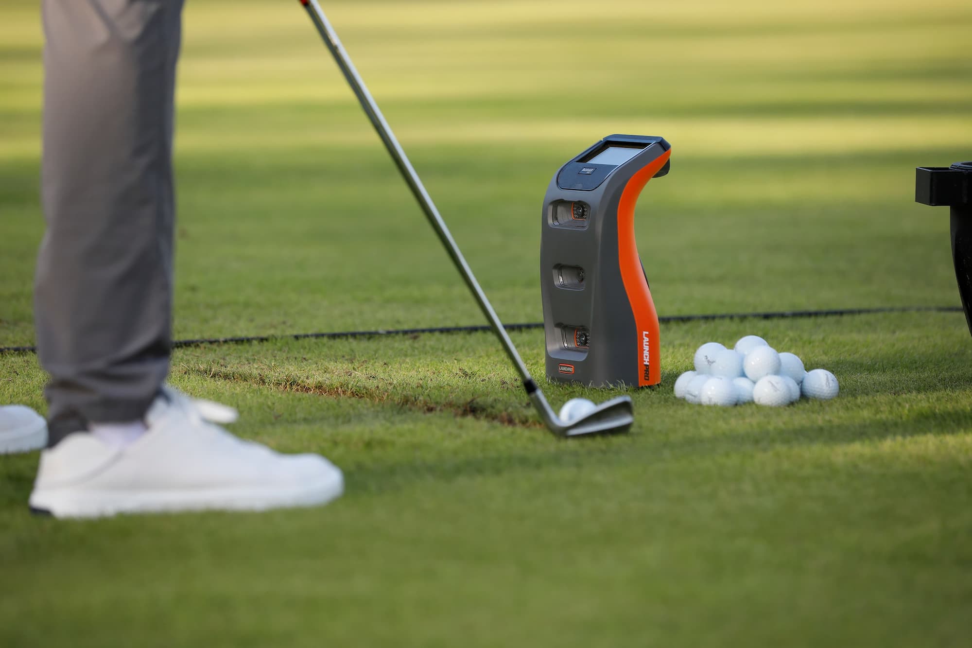 Bushnell LP launch monitor outdoors