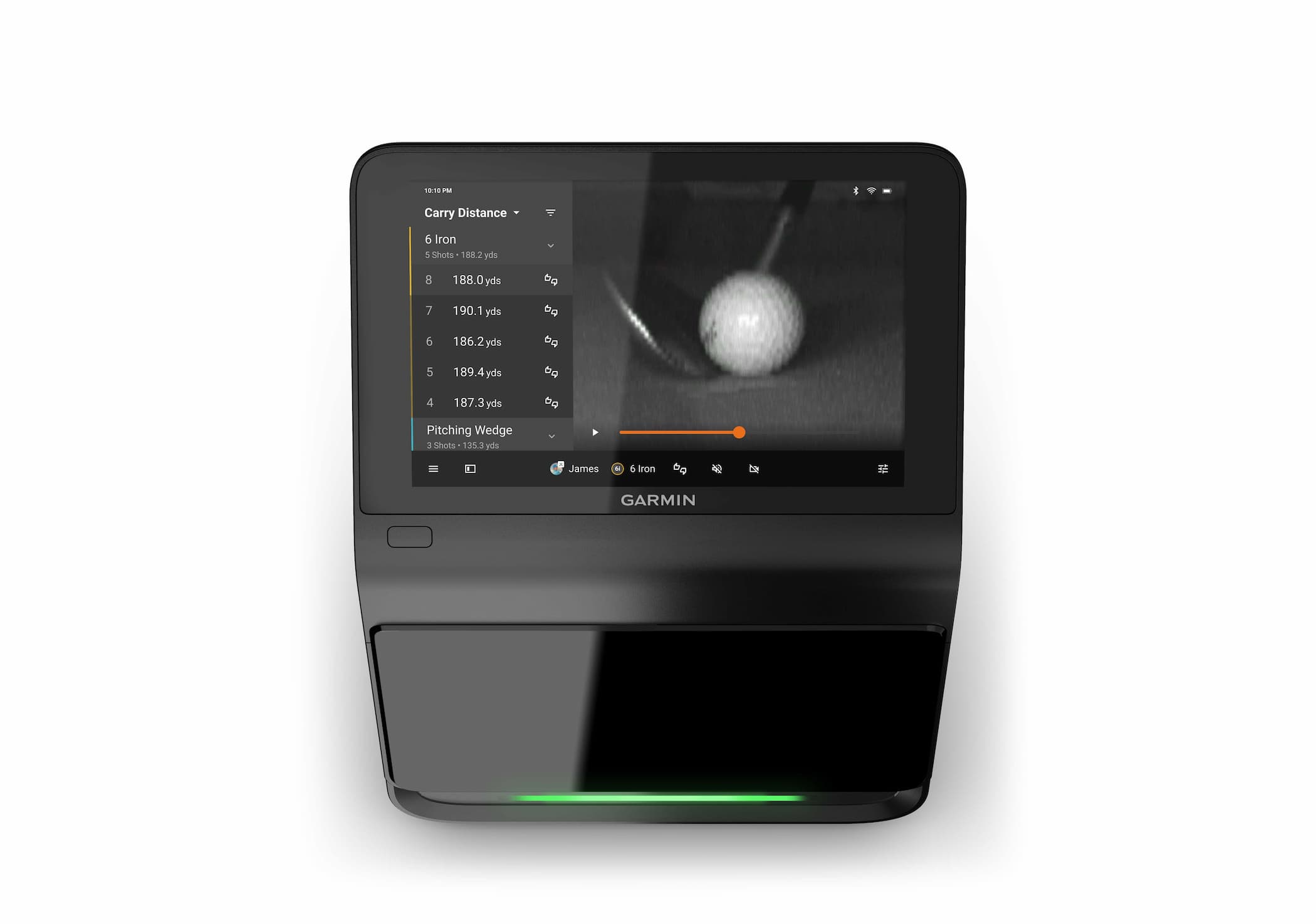 Garmin r50 launch monitor top view