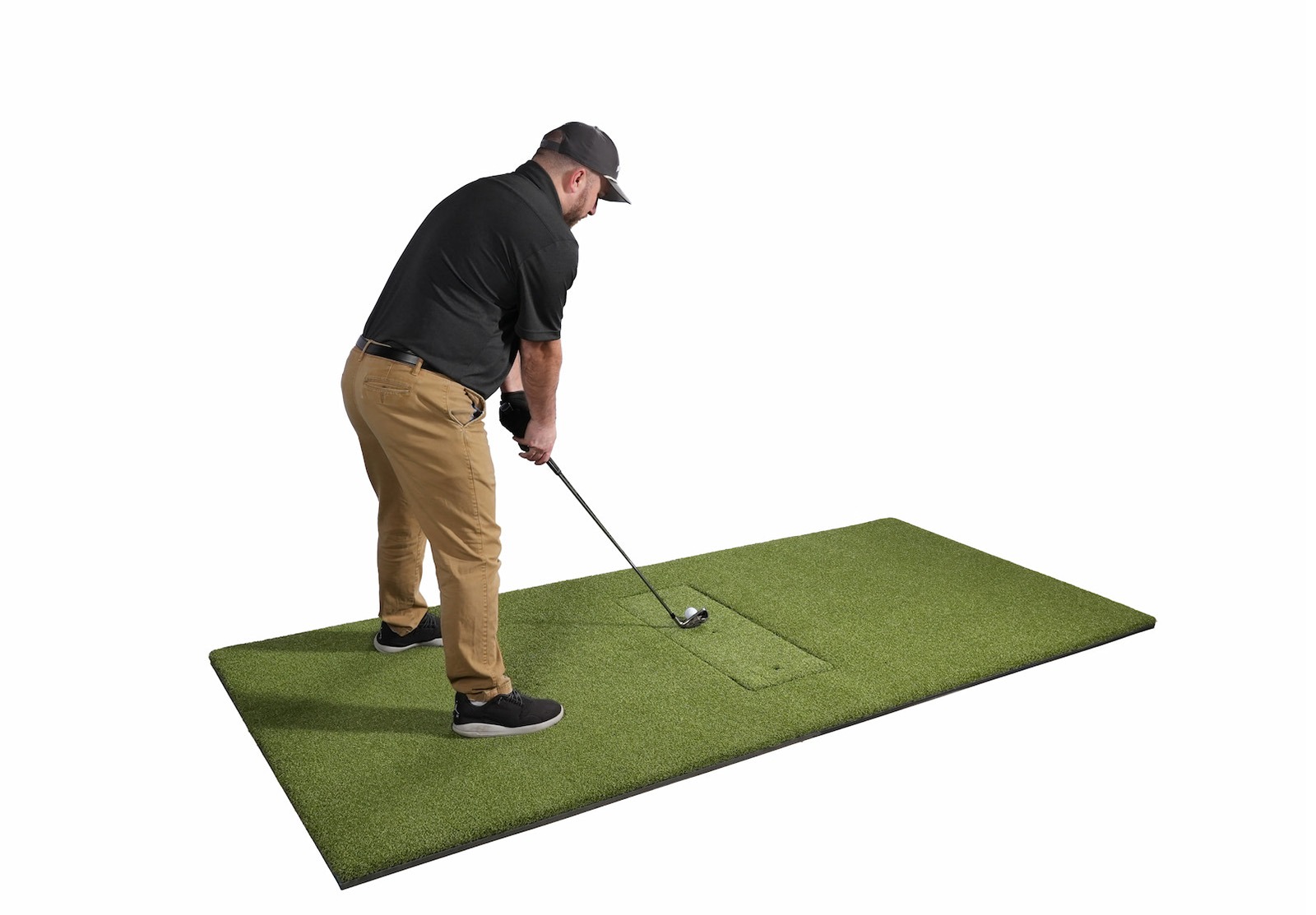 4x9 hotshot mat with golfer