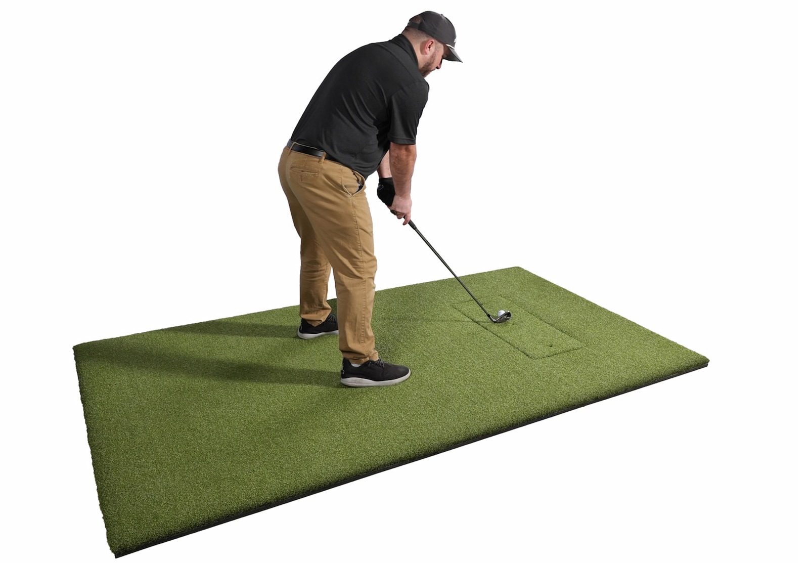 5x8 hotshot mat with golfer