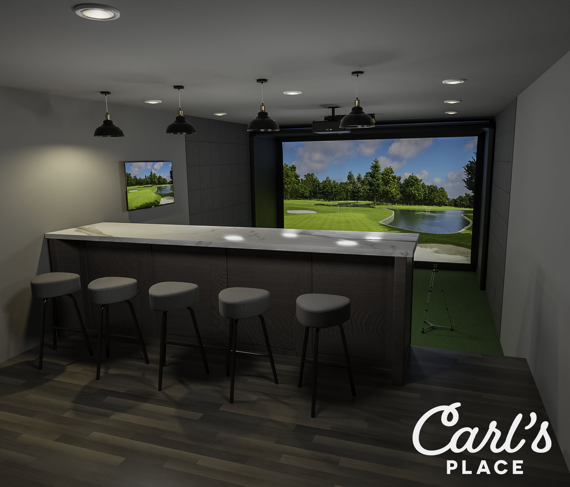 Golf Simulator Room Design