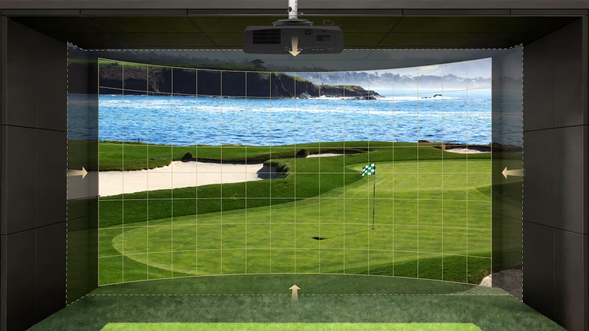 BenQ AK900ST Auto Screen Warping Example