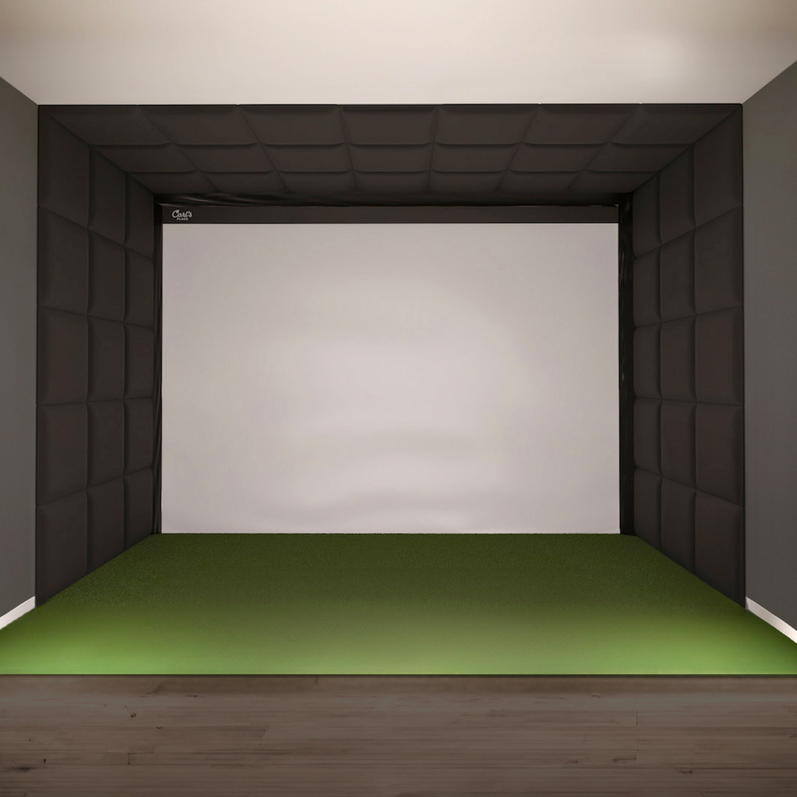 Built-In Golf Room Kit with Screen, Wall and Ceiling Panels