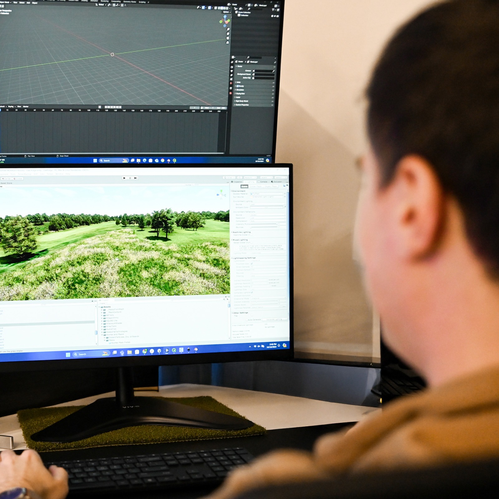 Carl's Place virtual course design team working in GSPro