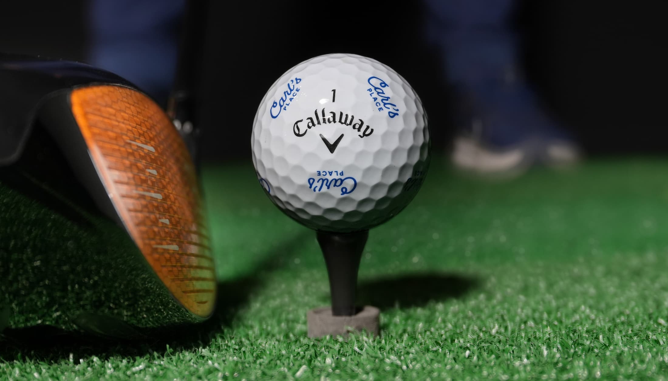 Callaway Carl's Place golf ball up close