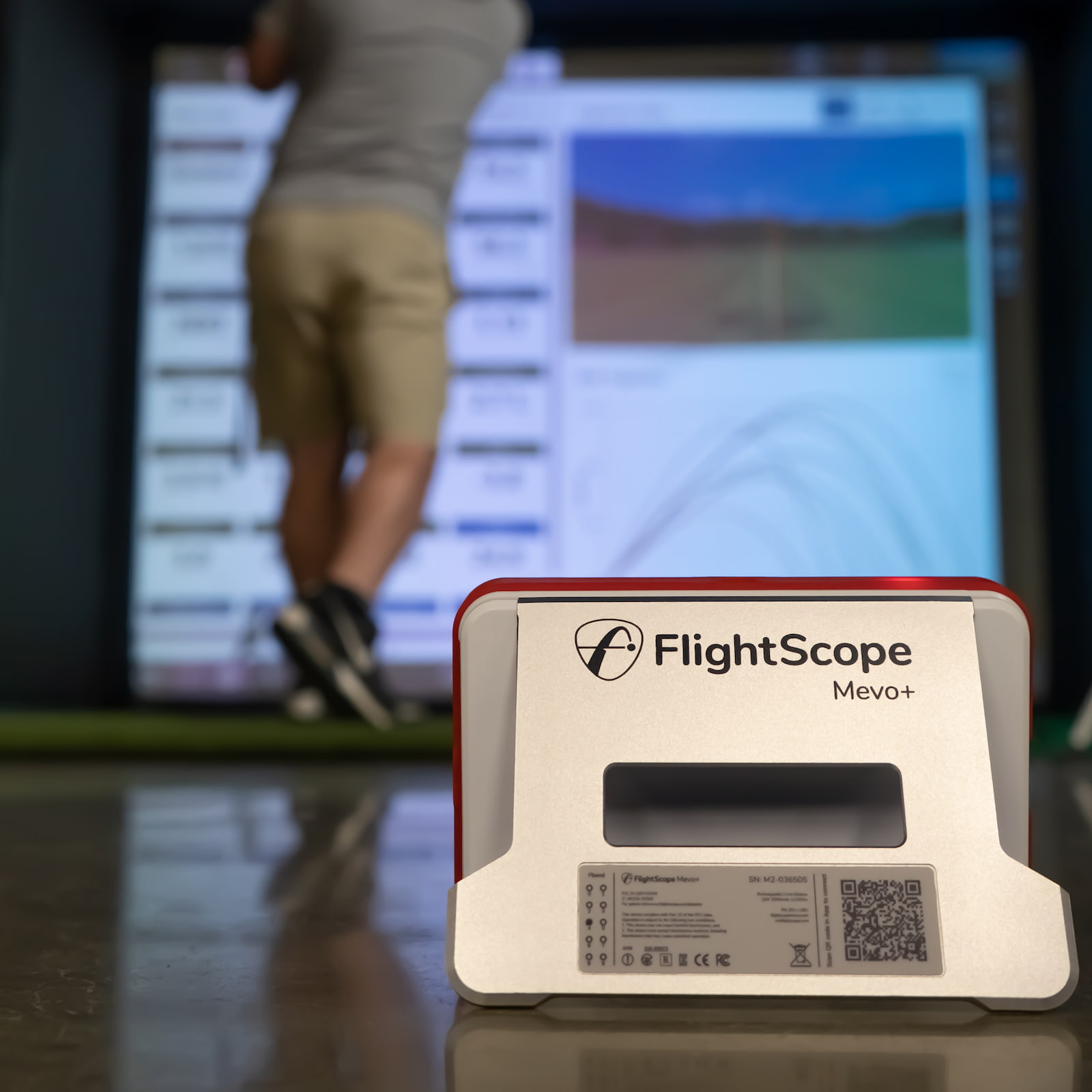 Flightscope Mevo+ 2023 Edition in golf simulator