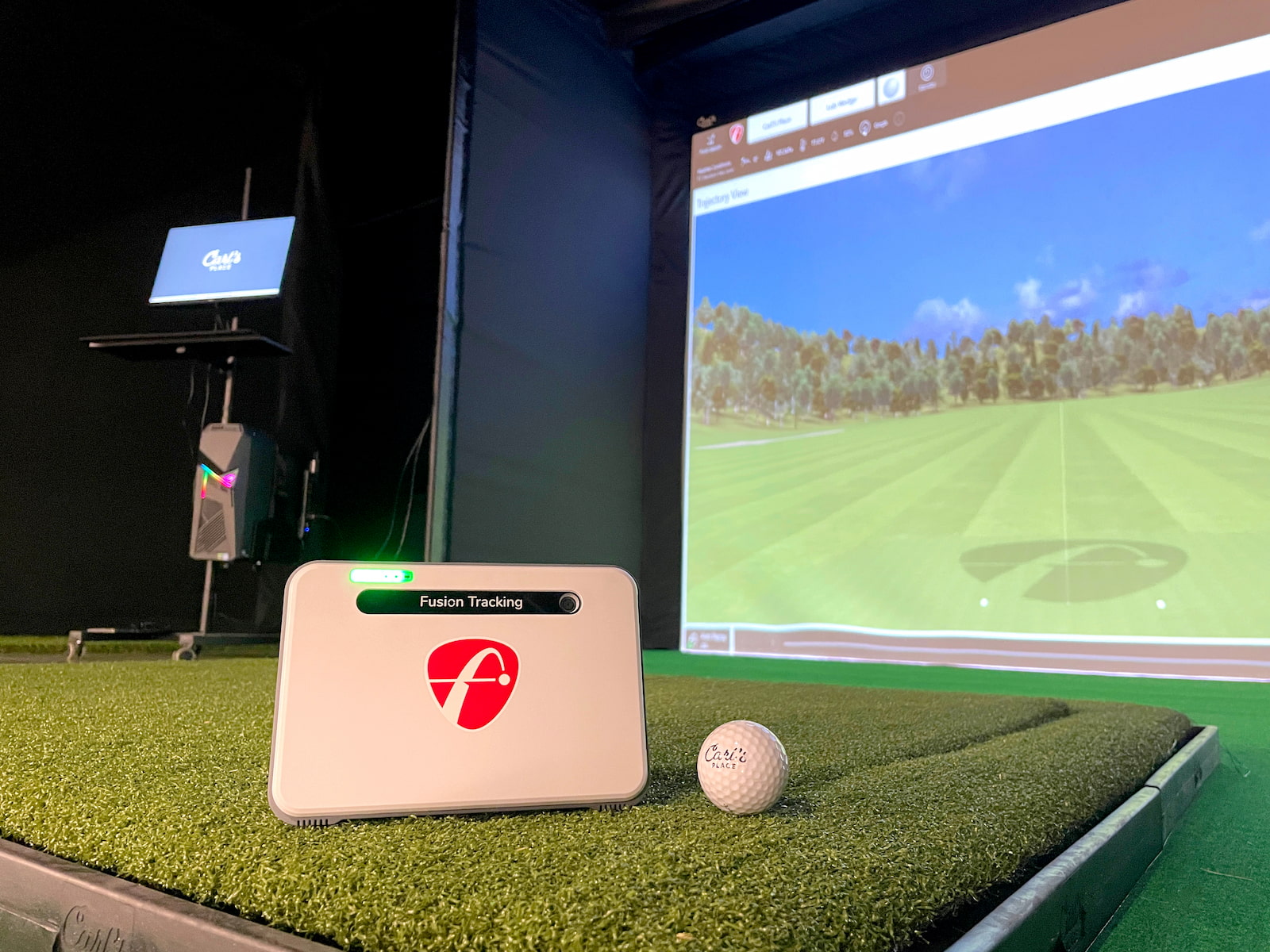 Mevo+ in Carl's Golf Simulator Enclosure