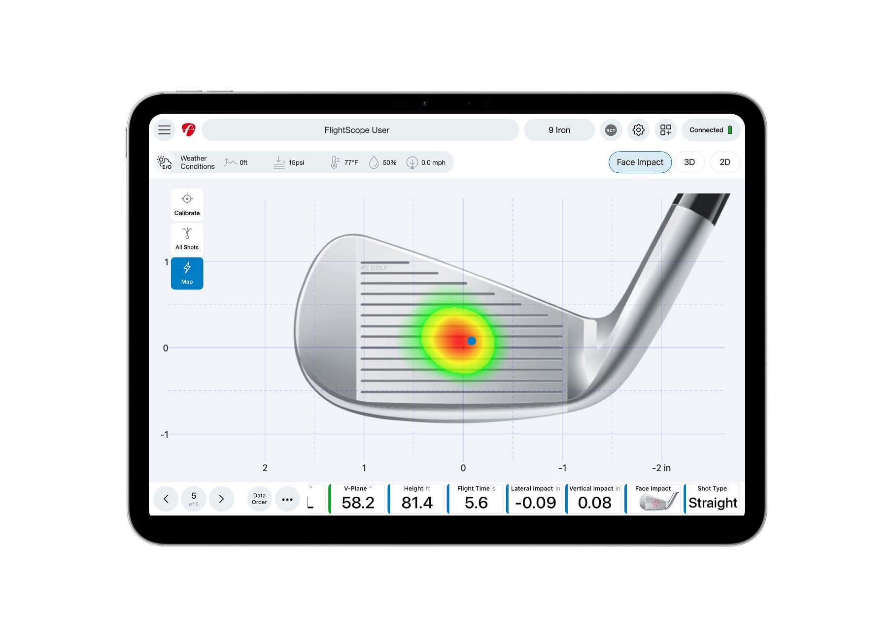 Heat map with iron